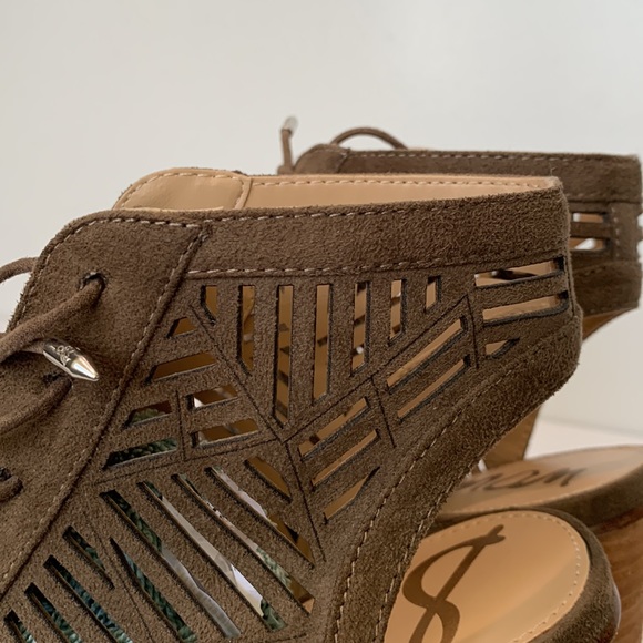 Sam Edelman brown lace up sandals size 8.5 - Picture 5 of 8